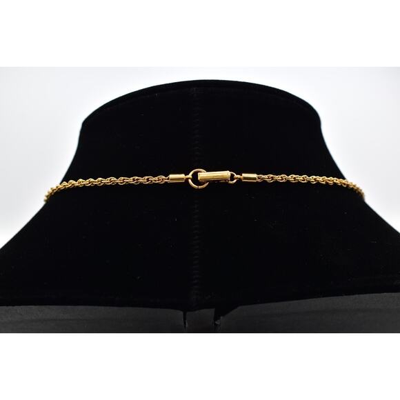 Swarovski Vintage Red Crystal Heart Necklace Rhinestone Gold Swan Signed BinBJ - Picture 6 of 12